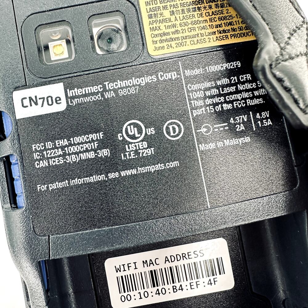Intermec CN70e Mobile Computer Hand Terminal Barcode Scanner & Charger Batteries - Picture 10 of 14